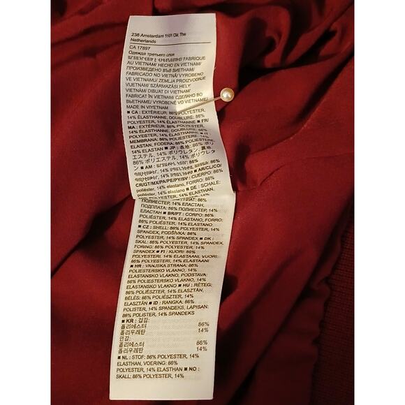 BR Standard flyweight Bomber jacket crystal claret burgundy Banana Republic SP - Picture 8 of 9